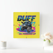 Batwheels™バフ – 全電源オン スクエア壁時計 (ホーム)