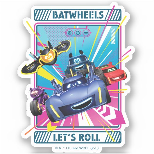 Batwheels™ – レッツ転がー シール (正面)