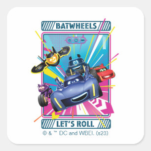 Batwheels™ – レッツ転がー スクエアシール