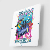 Batwheels™ – レッツ転がー スクエア壁時計 (傾斜)