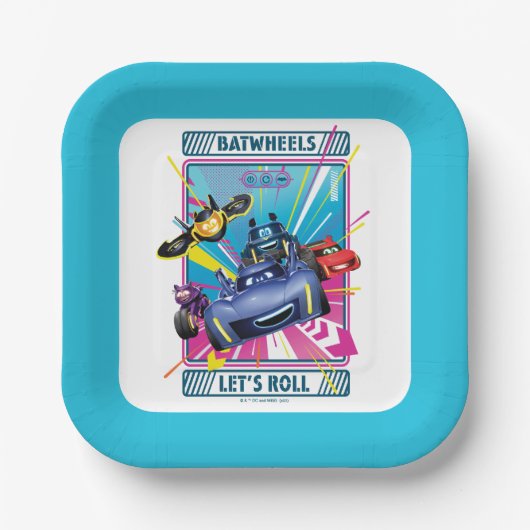 Batwheels™ – レッツ転がー ペーパープレート (正面)