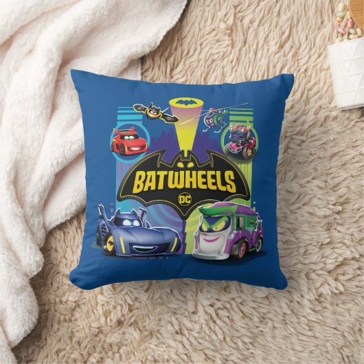 Batwheels™対ズームのレギオン クッション (ブランケット)