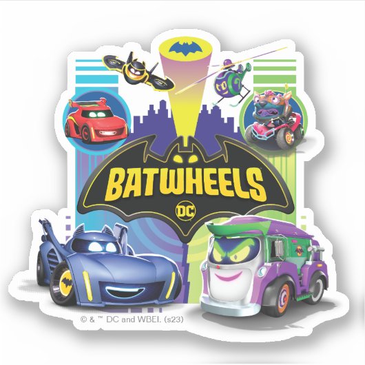 Batwheels™対ズームのレギオン シール (正面)