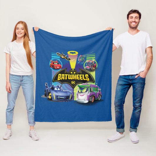 Batwheels™対ズームのレギオン フリースブランケット (インサイチュ)