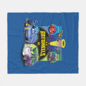 Batwheels™対ズームのレギオン フリースブランケット (正面(横))