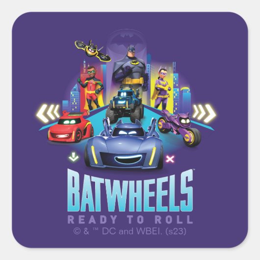 Batwheels™ – 準備完了転が スクエアシール (正面)