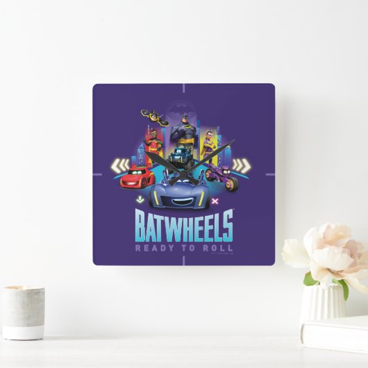 Batwheels™ – 準備完了転が スクエア壁時計 (ホーム)
