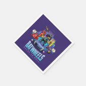 Batwheels™ – 準備完了転が スタンダードカクテルナプキン (角)