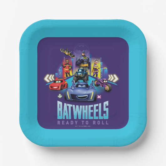 Batwheels™ – 準備完了転が ペーパープレート (正面)