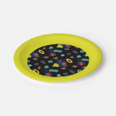 Batwheels™車両のアイコンパターン ペーパープレート (アングル)