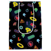 Batwheels™車両のアイコンパターン ミディアムペーパーバッグ (裏面)