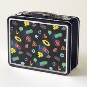 Batwheels™車両のアイコンパターン メタルランチボックス (裏面)