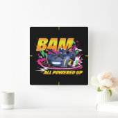 Batwheels™ Bam – 全電源オン スクエア壁時計 (ホーム)