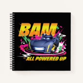Batwheels™ Bam – 全電源オン ノートブック (正面)