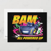 Batwheels™ Bam – 全電源オン ポストカード (正面/裏面)