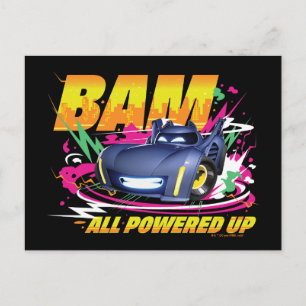 Batwheels™ Bam – 全電源オン ポストカード