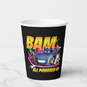 Batwheels™ Bam – 全電源オン 紙コップ (裏面)
