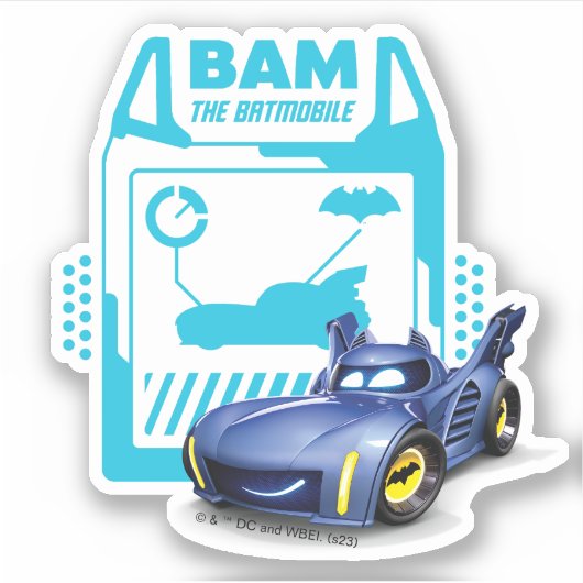 Batwheels™ Bam - The Batmobile シール (正面)