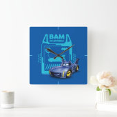 Batwheels™ Bam - The Batmobile スクエア壁時計 (ホーム)