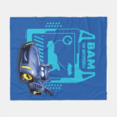 Batwheels™ Bam - The Batmobile フリースブランケット (正面(横))