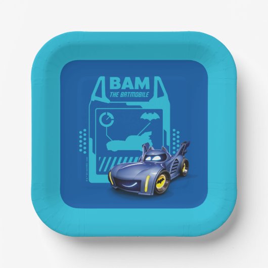 Batwheels™ Bam - The Batmobile ペーパープレート (正面)
