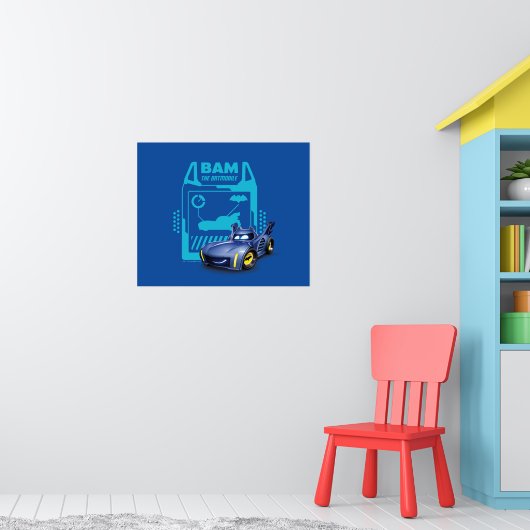 Batwheels™ Bam - The Batmobile ポスター (子ども部屋1)