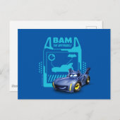 Batwheels™ Bam - The Batmobile ポストカード (正面/裏面)
