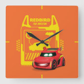 Batwheels™ Redbird – レーサー スクエア壁時計 (正面)