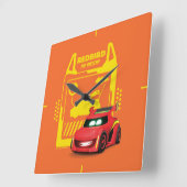 Batwheels™ Redbird – レーサー スクエア壁時計 (傾斜)
