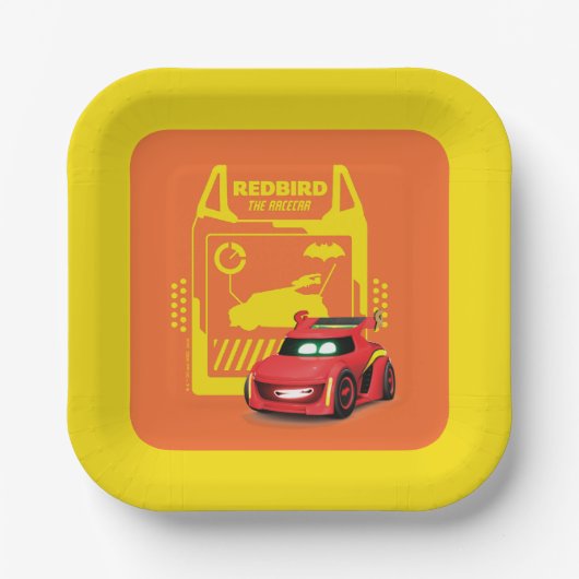 Batwheels™ Redbird – レーサー ペーパープレート (正面)