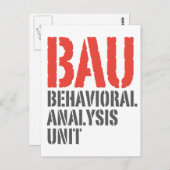 BAU行動分析単位 ポストカード (正面/裏面)