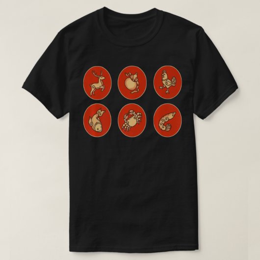 Bau Cua Tom Ca Vietnamese Game Premium  Tシャツ (デザイン正面)