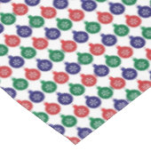 Bauble Pattern Colorful Christmas テーブルクロス (アングル)