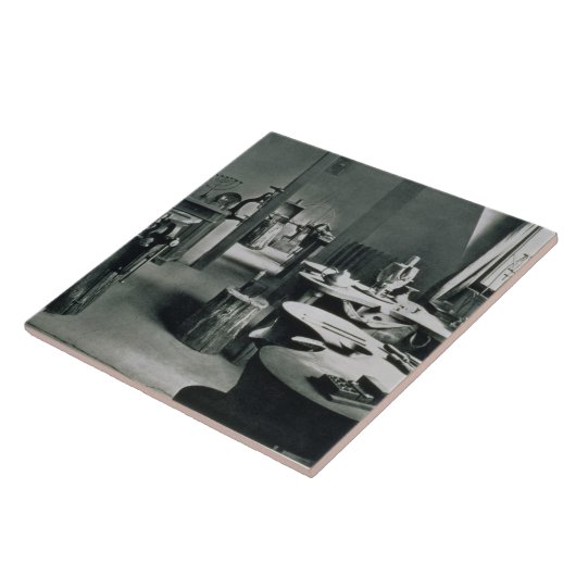 Bauhの研修会からの金属の研修会、 タイル (側面)