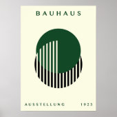 Bauhaus 1923 Geometric Wall Art, Interior design ポスター (正面)