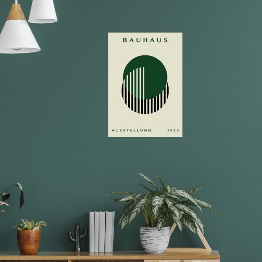 Bauhaus 1923 Geometric Wall Art, Interior design ポスター (リビング1)