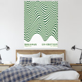 Bauhaus Abstract Wave Wall Art, for home decor キャンバスプリント (インサイチュ (寝室))