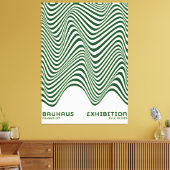 Bauhaus Abstract Wave Wall Art, for home decor キャンバスプリント (インサイチュ (リビング))