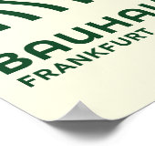 Bauhaus Abstract Wave Wall Art, for home decor ポスター (角)