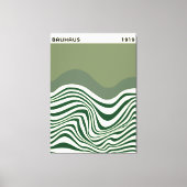 Bauhaus Abstract Wave Wall Art, home decor, キャンバスプリント (正面)
