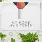 Bauhaus Art in five lines and spheres キッチンタオル (折り畳み)