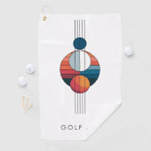 Bauhaus Art in five lines and spheres ゴルフタオル (インサイチュ)