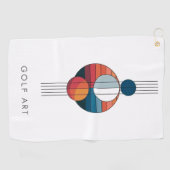 Bauhaus Art in five lines and spheres ゴルフタオル (横)