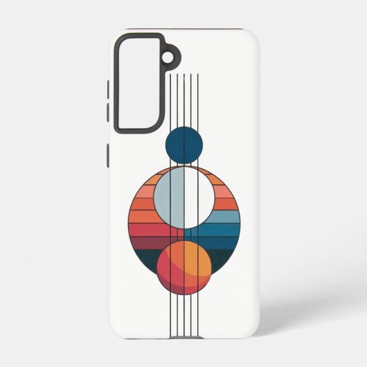 Bauhaus Art in five lines and spheres Samsung Galaxyケース (裏面)