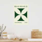 Bauhaus Ausstellung 1919 Geometric, home decor ポスター (キッチン)