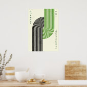 Bauhaus Ausstellung 1923 Stripe Art, home decor ポスター (キッチン)