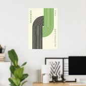 Bauhaus Ausstellung 1923 Stripe Art, home decor ポスター (ホームオフィス)