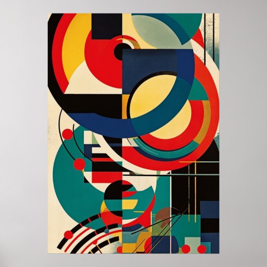 bauhaus, bauhaus design, modern design, geometric ポスター (正面)