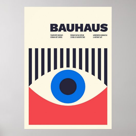 bauhaus, bauhaus design, modern design, geometric  ポスター (正面)