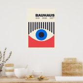 bauhaus, bauhaus design, modern design, geometric  ポスター (キッチン)